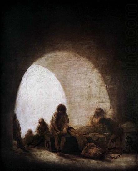 Francisco de goya y Lucientes A Prison Scene china oil painting image